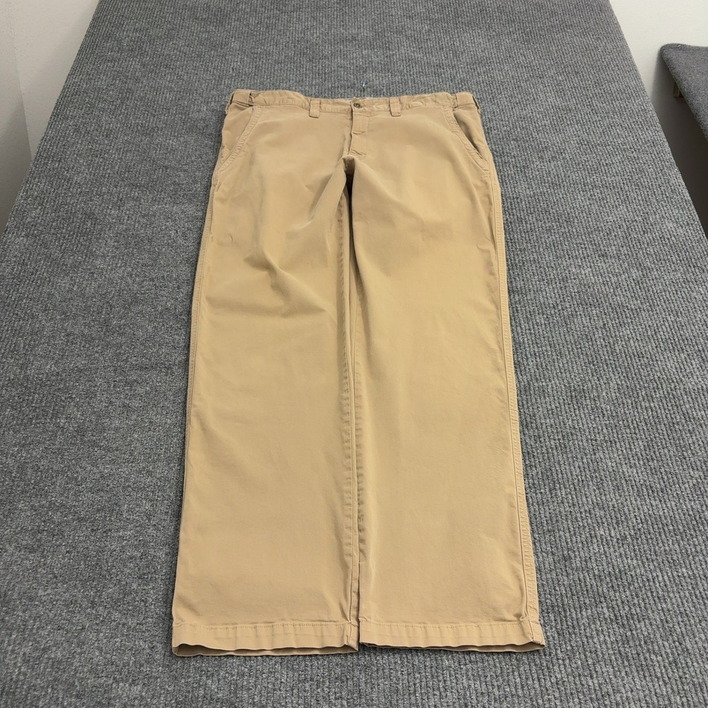 Territory Ahead Pants Mens 38/32 Tan Cotton Stretch Chino Casual Outdoor Style